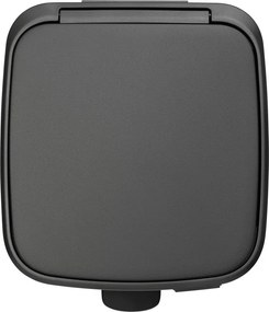 Tmavosivý pedálový oceľový odpadkový kôš 30 l Bo – Brabantia