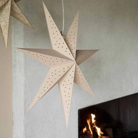 Watt & Veke Závesná svietiaca hviezda Stella Beige 60 cm