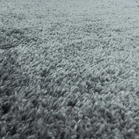 Koberec Fluffy Super Soft svetlosivý kruh