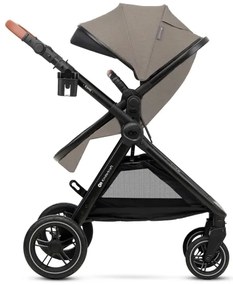 KINDERKRAFT - Kombinovaný kočík 3v1 ESME Sand beige + autosedačka MINK PRO