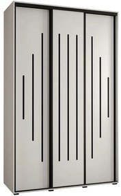 Skriňa 45 Canaris 12 180 biela/čierna