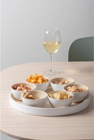 Biela bambusová servírovacia súprava ø 32 cm Puro – PT LIVING