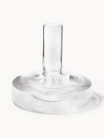 Ručne fúkaný reliéfny dekantér Ripple, 1,1 l