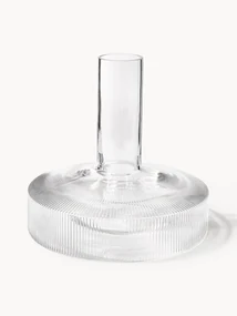 Ručne fúkaný reliéfny dekantér Ripple, 1,1 l