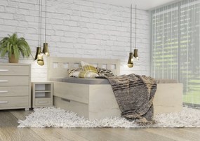 Wood Service Posteľ Janka Kráľovská výška s úložným priestorom 140 x 200
