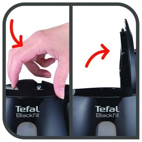 Čierna plastová rýchlovarná kanvica 1,5 l KO299830 – Tefal
