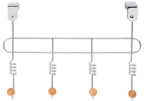 Kovový vešiak na dvere v striebornej farbe 33 cm Spirale – Compactor