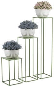 STOJAN NA KVETINÁČ SIMPLE 40X24X24 CM ZELENÁ