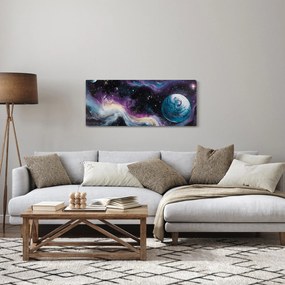Obraz - Maľovaný vesmír (120x50 cm)