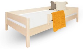 Detská posteľ Mix so zábranou - dub bielený Rozmer: 200x90