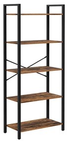 Knižnica NAVARO hnedá/čierna