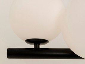Scala Balls visiaca lampa mliečna čierna 150 cm
