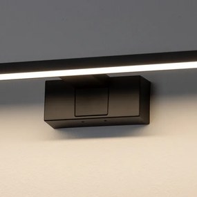 Aigostar - LED osvetlenie zrkadla do kúpeľne LED/8W/230V 4000K 40 cm IP44 čierne