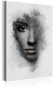 Artgeist Obraz - Grey Portrait Veľkosť: 20x30, Verzia: Na talianskom plátne