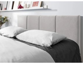 Svetlosivá zamatová dvojlôžková posteľ Mazzini Beds Juniper, 160 x 200 cm
