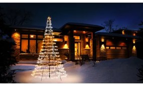 Twinkly TWP750SPP-BEU- LED RGBW Vonkajší vianočný stromček 750xLED 4m IP44 Wi-Fi