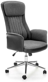 ARGENTO swivel armchair, graphite/black