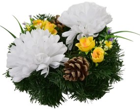 Veniec na Sviatok všetkých svätých Bielechryzantémy, 20 cm