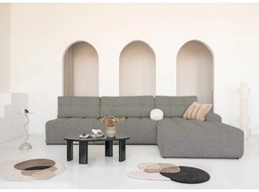 Svetlohnedá rozkladacia modulárna rohová pohovka s úložným priestorom (pravý roh) Lulu – Miuform