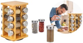 Bambusový stojan na koreničky, 16 ks