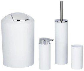 WENKO 24077800 - Sada CALVO 6,5x13 cm biela/lesklý chróm