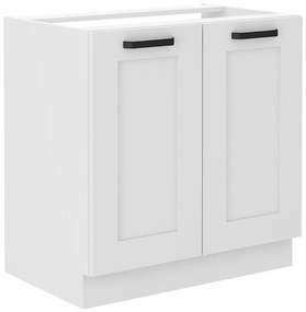 Kuchynská skrinka LUNA biely mat/biely 80zl 2f bb