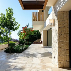 Argon 8752 - Vonkajšie nástenné svietidlo NORFOLK 1xE27/15W/230V IP44 zlatá