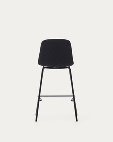Barová stolička luzinda 65 cm čierna MUZZA