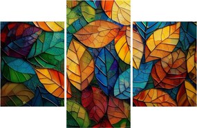 Obraz - Mozaika z listov (90x60 cm)