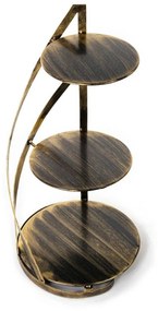 Kovový servírovací podnos Nowell Gold, 38x60 cm