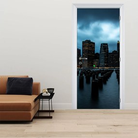 Fototapeta na dvere - Pohľad na mrakodrapy New Yorku (95x205cm)