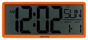 Karlsson 6020OR digitálne hodiny oranžová, 35 cm