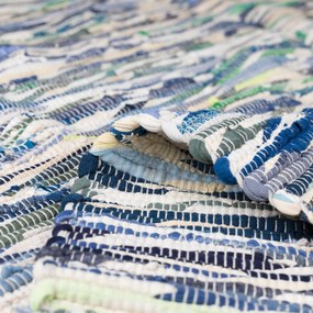 My Flair, Kusový koberec Ashraf grau/blau Mix, 140x200, modrá, chodba / predsieň