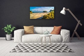 Obraz Canvas Pláž kamene krajina 140x70 cm