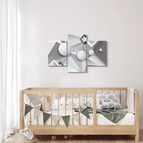 Geometrický abstraktný obraz (90x60 cm)