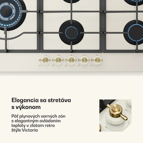 Klarstein Victoria Chef Edition, plynová varná doska, 5 zón