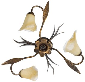 ONLI - Stropné svietidlo ALGA 3xE14/6W/230V bronzová