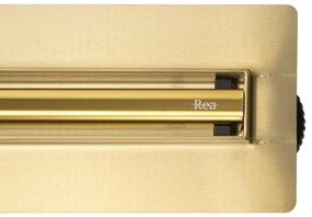 Rea Neox Slim Pro Gold, odtokový sprchový žľab 100 cm, zlatá lesklá, REA-G5804