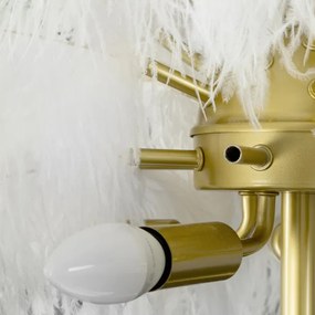 Dekoračná lampa FERI 1 01 biela / zlatá
