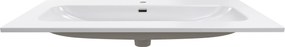 Comad Nábytkové keramické umývadlo FLY WHITE GLOSS UM 100-46 DP, 101x46 cm, biela lesklá