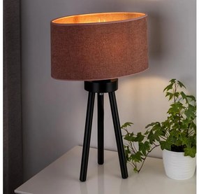Duolla - Stolná lampa OVAL 1xE27/15W/230V pr. 30 cm ružová