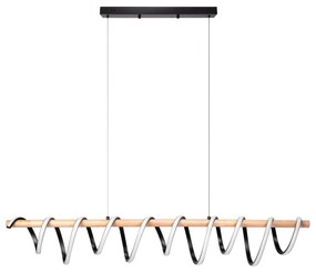 Toolight Toolight, LED stropné svietidlo 120cm 30W 4000K APP1288-CP, čierna-hnedá, OSW-00943