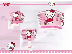 Dalber 73262 - Detský luster HELLO KITTY 1xE27/15W/230V ružový
