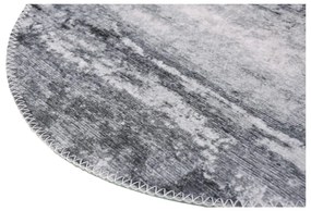 Sivý umývateľný okrúhly koberec ø 80 cm – Vitaus
