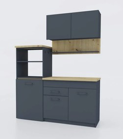 Kuchynská linka 160 FEEL, Antracit / Artisan