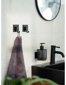 WENKO 71444800 - Dávkovač mydla VACUUM-LOC QUADRO ED 7,5x16 cm čierny