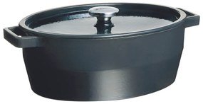 Pyrex Liatinový kastról s pokrievkou 6 l, 33 x 25 cm, sivá, 6 l