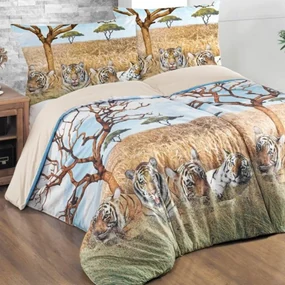 Bavlnené obliečky na posteľ | posteľná bielizeň s 3D efektom | BIANO