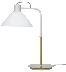 Biela stolová lampa so skleneným tienidlom (výška 44 cm) Spot – Hübsch