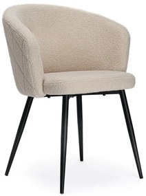 Jedálenská stolička HAMPTON teddy boucle, béžová